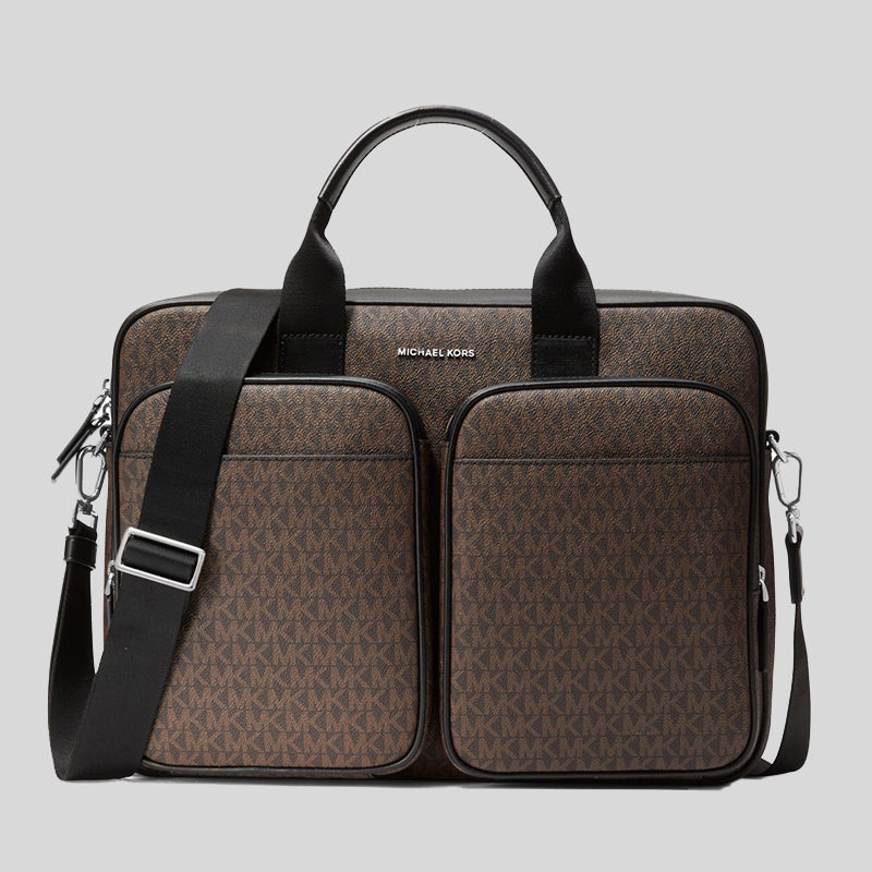 Michael Kors Cooper Logo Briefcase Brown 37F1LCOA6B