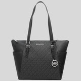 Michael Kors Charlotte Tote In Signature Canvas Black 35T0SCFT3B