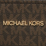Michael Kors Avril Small Logo Top Zip Satchel Brown 35F1G4VM2B