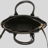 MICHAEL KORS Avril Small Leather Top Zip Satchel 35F1G4VM2L Black