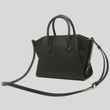 MICHAEL KORS Avril Small Leather Top Zip Satchel 35F1G4VM2L Black