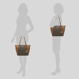 Michael Kors Charlotte Tote In Signature Canvas Brown 35T0GCFT3B