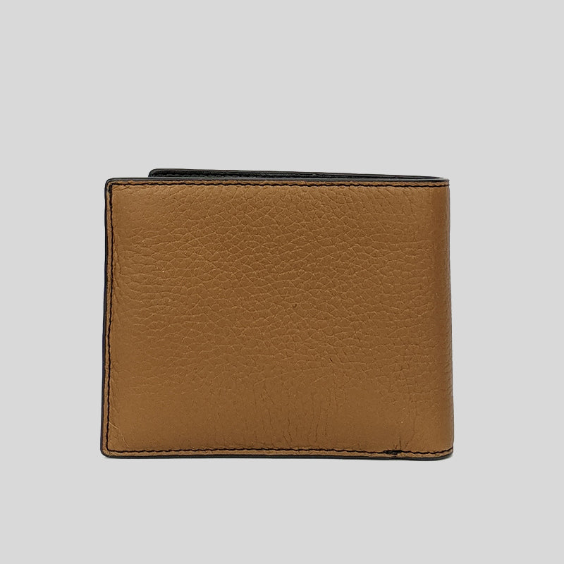 Michael Kors Cooper Pebbled Leather Billfold Wallet With Passcase 36F9LC0F2L Luggage