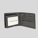 Michael Kors Cooper Pebbled Leather Billfold Wallet With Passcase 36F9LC0F2L Luggage