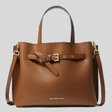 Michael Kors Emilia Large Pebbled Leather Satchel 35H0GU5S7T Luggage