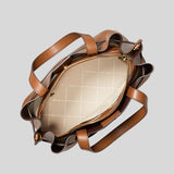 Michael Kors Emilia Large Pebbled Leather Satchel 35H0GU5S7T Luggage