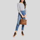 Michael Kors Emilia Large Pebbled Leather Satchel 35H0GU5S7T Luggage