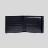 Michael Kors Harrison Crossgrain Leather Billfold Wallet With Coin Pocket Navy 36U9LHRF3L