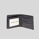 Michael Kors Harrison Leather Billfold Wallet With Passcase Navy 36U9LHRF6L