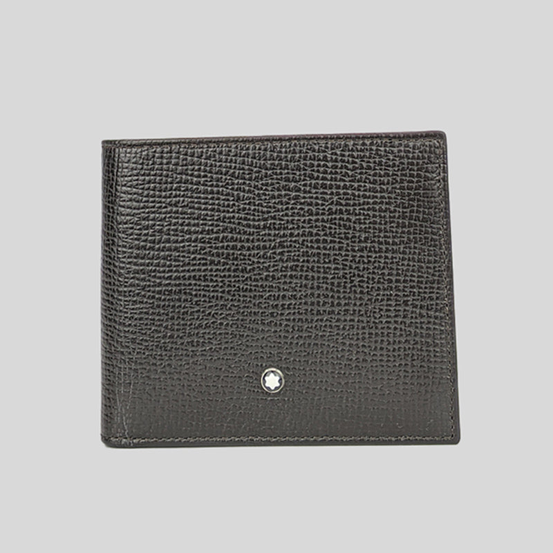 Montblanc Men's Sartorial Wallet 9CC With ID Slot Dark Brown 116152