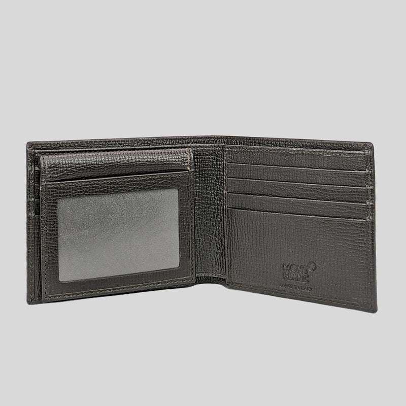 Montblanc Men's Sartorial Wallet 9CC With ID Slot Dark Brown 116152