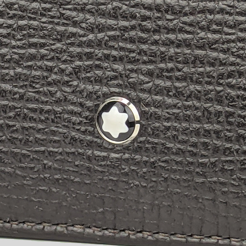 Montblanc Men's Sartorial Wallet 9CC With ID Slot Dark Brown 116152