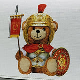 Moschino Roman Teddy Bear Wallet On Chain Crossbody Clutch A8127 White