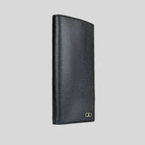 Salvatore Ferragamo Men's Calf Leather Slim Long Wallet Black 0753003