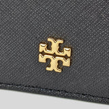 Tory Burch Emerson Leather Slim Card Case 52904 Black