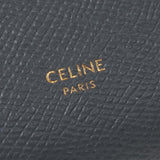 CELINE Large Strap Wallet In Grained Calfskin Medium Grey 10B633