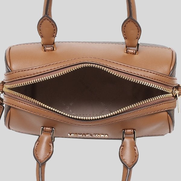 Michael Kors Travel XS Duffle Crossbody Bag in Signature Brown 35S2GTFC0B