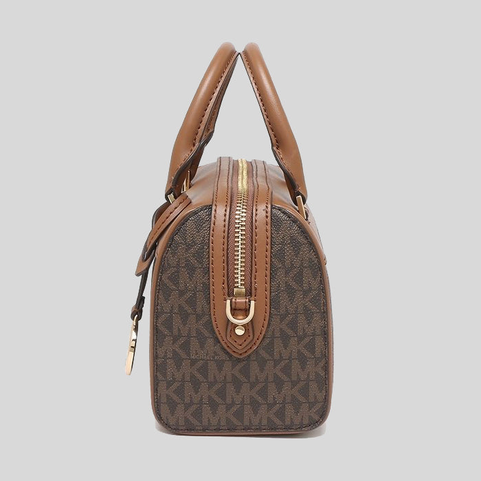 Michael Kors Travel XS Duffle Crossbody Bag in Signature Brown 35S2GTFC0B
