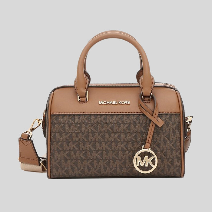 Michael Kors Travel XS Duffle Crossbody Bag in Signature Brown 35S2GTFC0B lussocitta lusso citta