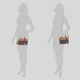Michael Kors Travel XS Duffle Crossbody Bag in Signature Brown 35S2GTFC0B