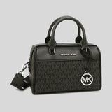 Michael Kors Travel XS Duffle Crossbody Bag in Signature Black 35S2STFC0B