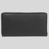 GUCCI Calfskin GG Marmont Bosco Zip Around Wallet Black 499337