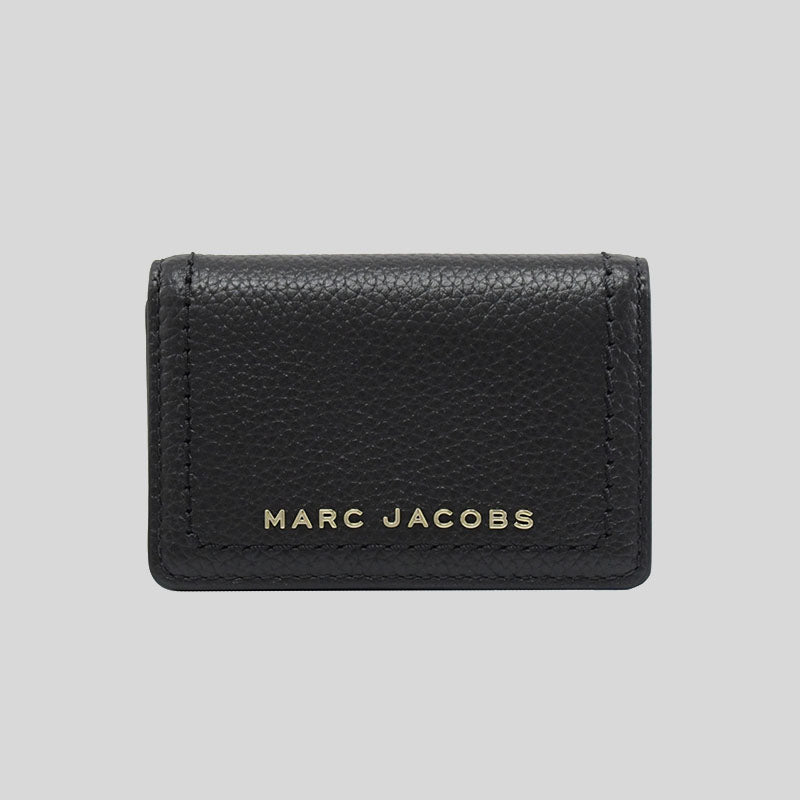 MARC JACOBS Groove Leather Business Card Case Black S101L01FA21 lussocitta lusso città