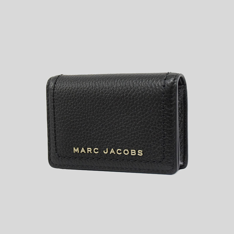 MARC JACOBS Groove Leather Business Card Case Black S101L01FA21