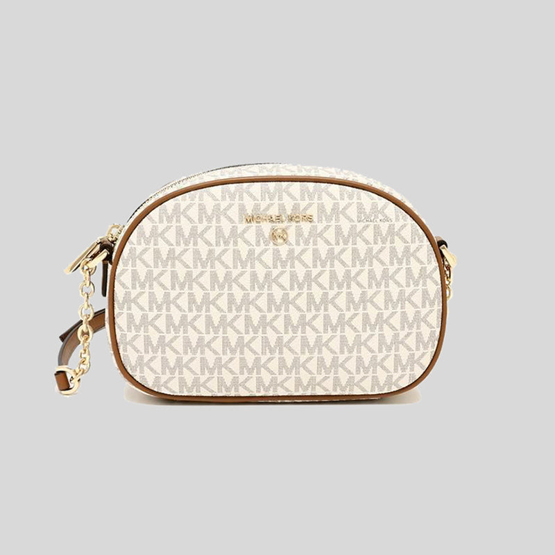 Michael Kors Jet Set Charm Small Logo Crossbody Bag Vanilla 32F2GT9C0B