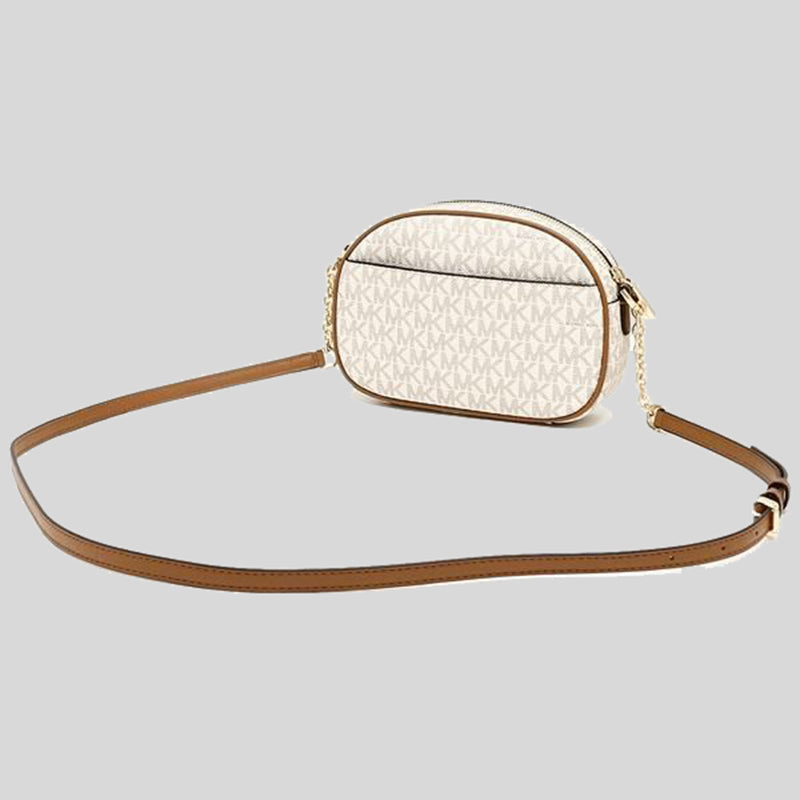 Michael Kors Jet Set Charm Small Logo Crossbody Bag Vanilla