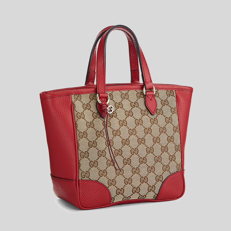 Gucci Small Bree GG Guccissima Crossbody Bag Red 449241