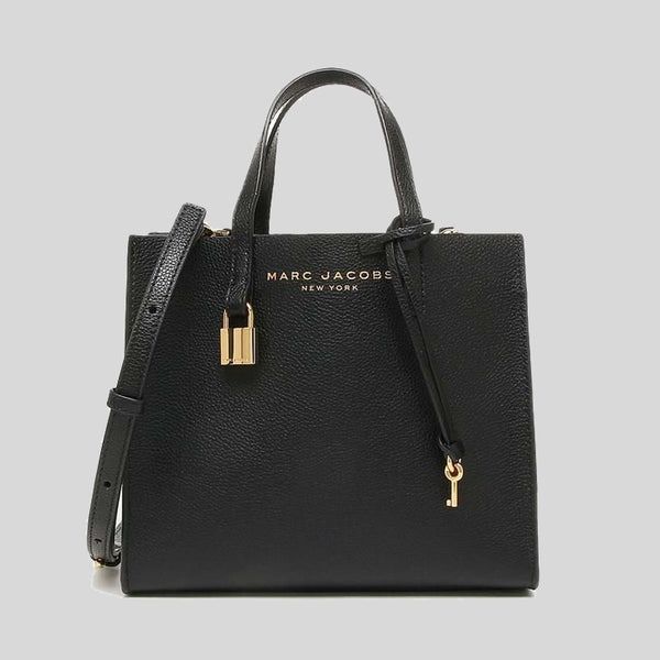 Marc Jacobs Mini Grind Coated Leather Tote Black M0015685