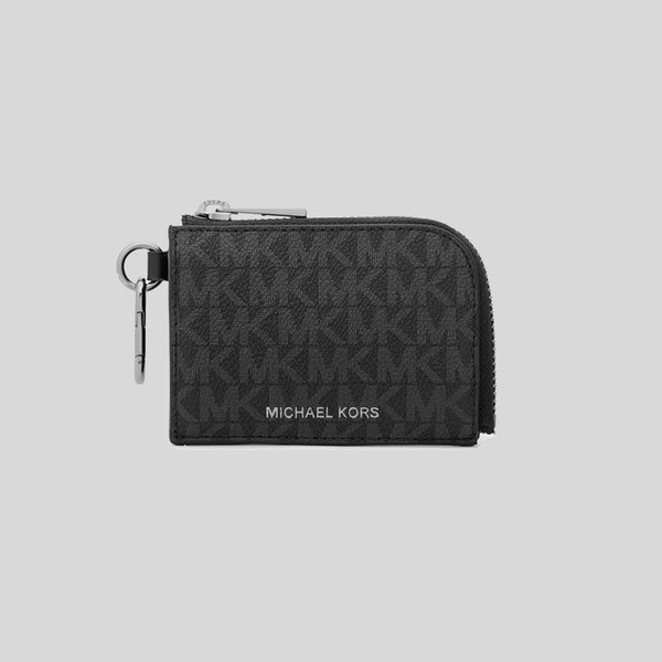 MICHAEL KORS Logo Wallet and Keychain Gift Set Black 36S3LGFE6B