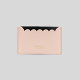 Salvatore Ferragamo Women's Calf Leather Card Holder Pink Black 0700246