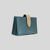 CELINE Accordion Card Holder In Bicolour Grained Calfskin 10B693