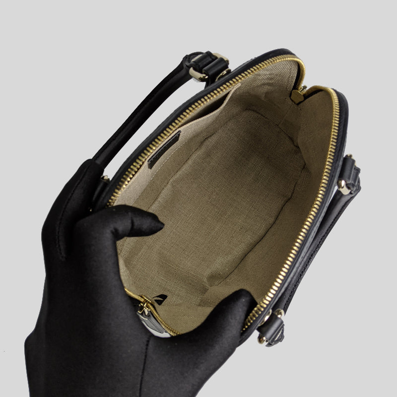Gucci Mini Dome Microguccissima GG Leather Crossbody Top Handle Bag –