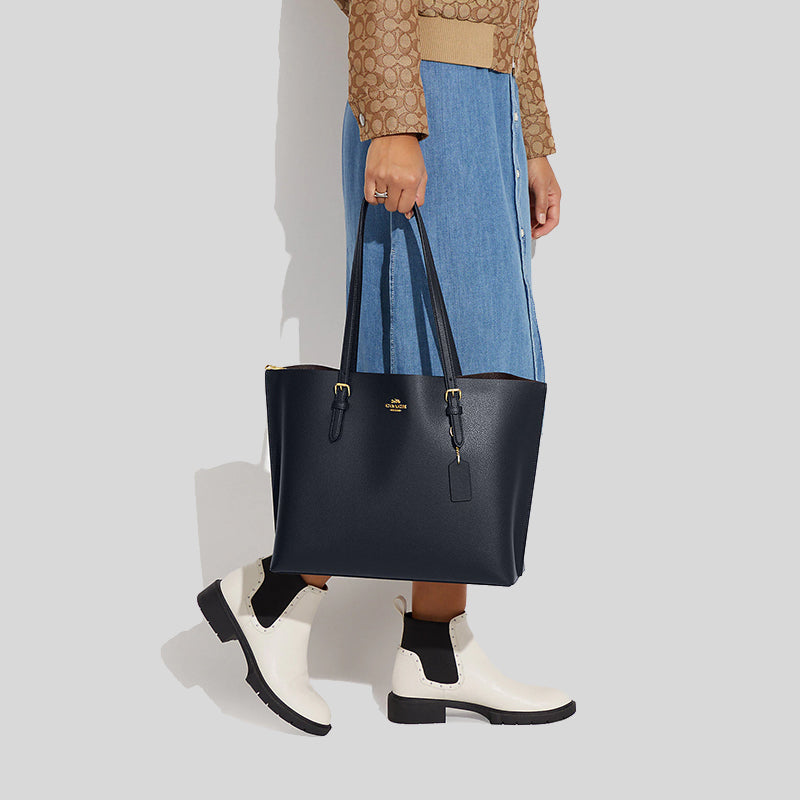 Coach turnlock tote oxblood new arrivals