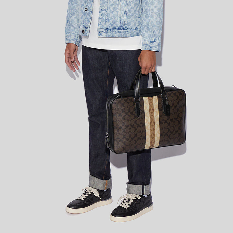 Coach slim briefcase hotsell
