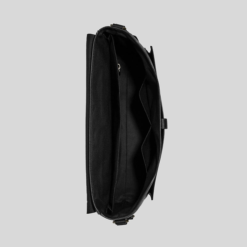 Coach Hudson Messenger In Signature Canvas Charcoal/Black CB842