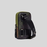 Coach Multifunction Phone Pack In Signature Canvas With Camo Print Khaki Olive Green CC026