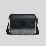 Coach Sprint Map Bag 25 In Signature Jacquard Navy Midnight CE534