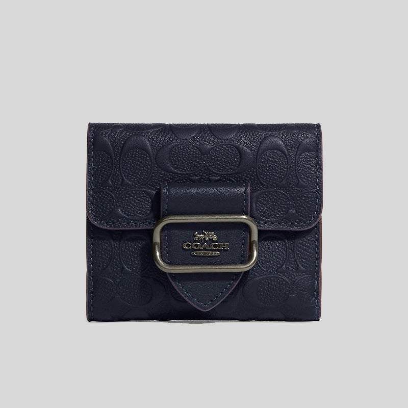 Coach Small Morgan Wallet In Signature Leather Midnight Multi CF855
