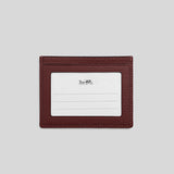 Coach Slim Id Card Case In Signature Chambray Wine CH100