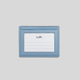 Coach Slim Id Card Case In Signature Chambray Light Blue CH100