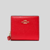 Coach Snap Wallet With Strawberry Electric Red CH350