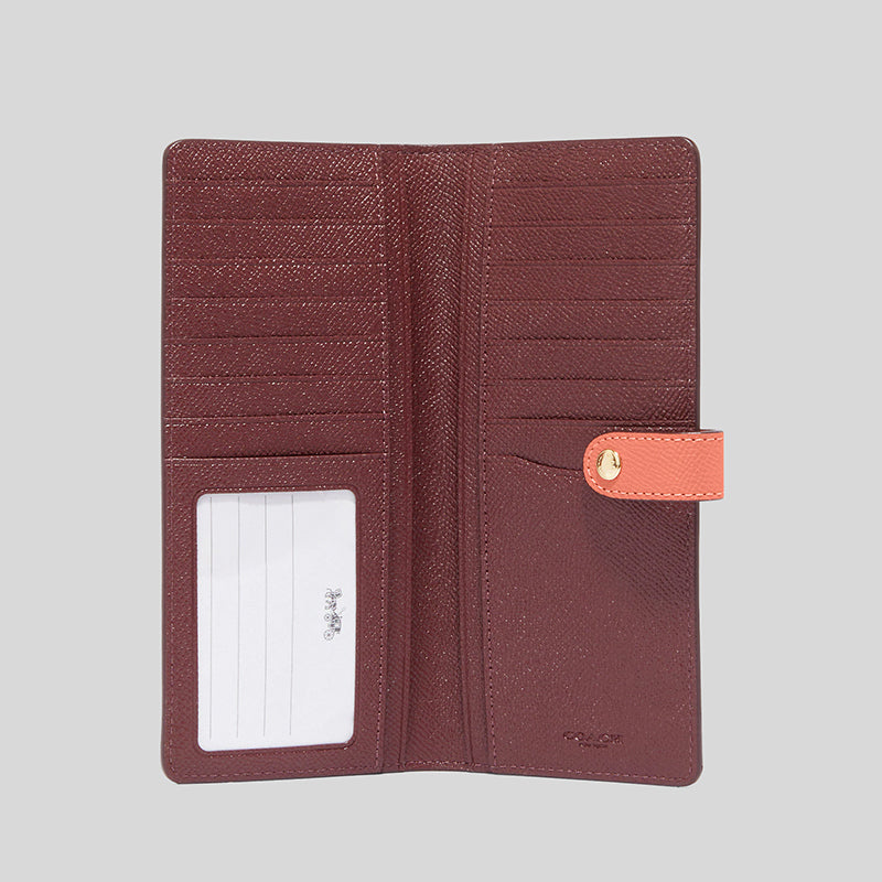 Coral coach wallet store