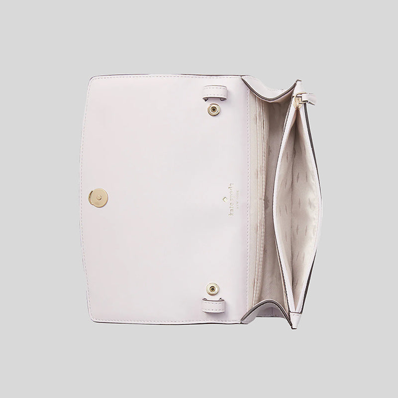 Kate Spade Perry Leather Crossbody Bag Pale Amethyst K8709