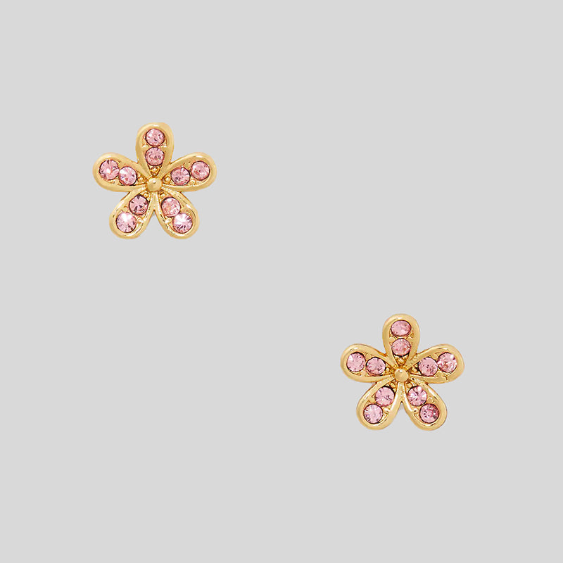 KATE SPADE Gleaming Gardenia Flower Studs Light Peach KB305