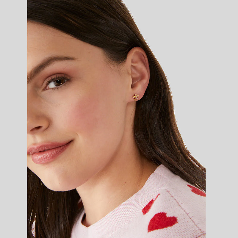 KATE SPADE Gleaming Gardenia Flower Studs Light Peach KB305