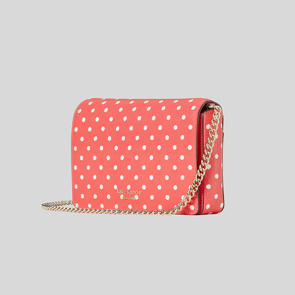 Kate Spade Spencer Dots Chain Wallet Peach Melba Multi PWR00315